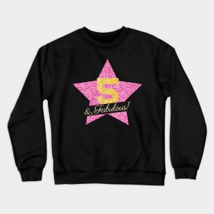 5th Birthday Gifts Women Fabulous - Pink Gold Crewneck Sweatshirt